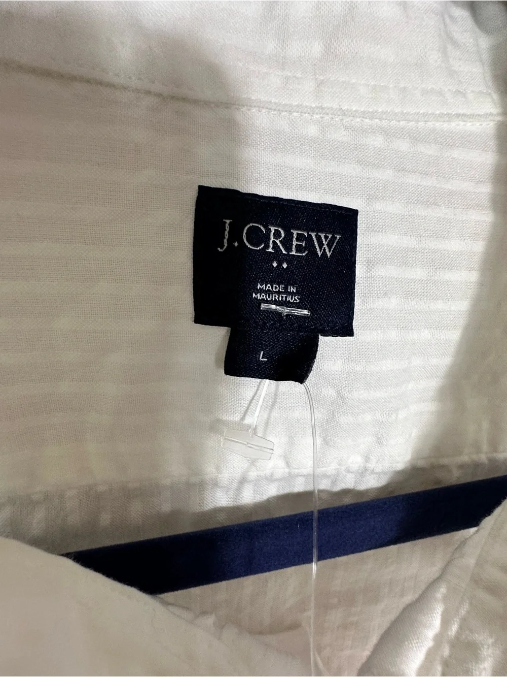 J. Crew White Short-Sleeve Button-Down Shirt 100% cotton
